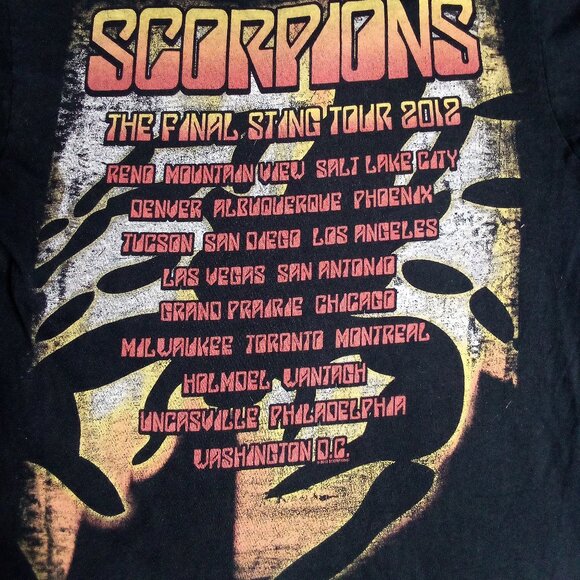 Scorpions Final Sting Tour 2012 T-Shirt - Picture 7 of 7
